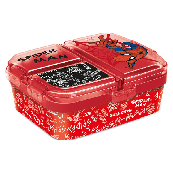 Stor Spiderman XL Multi Compartment Rectangular Sandwich Box
