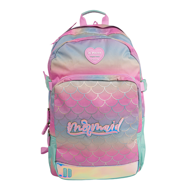 Mermaid Pastels Pause Backpack 19"