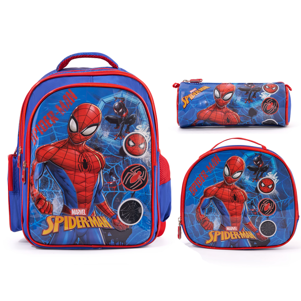 Spiderman 3-in-1 Boys' School Backpack Set