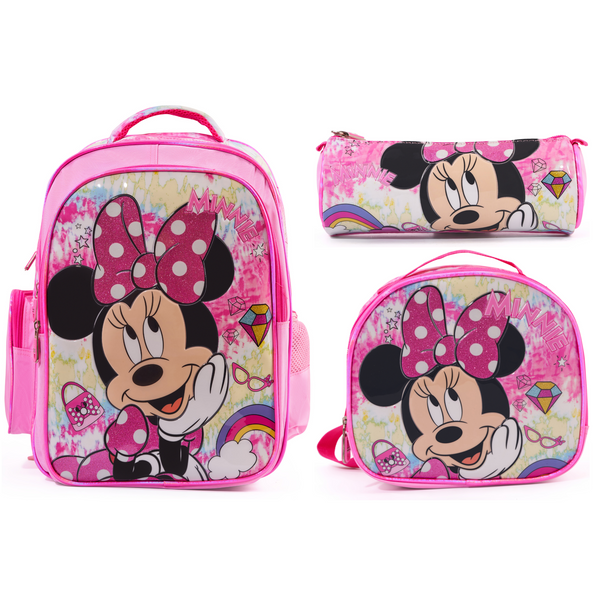 Minnie 3-in-1 Girls' School Backpack Set