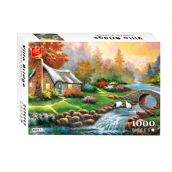 Villa Bridge Jigsaw Puzzle (1000 Pcs)