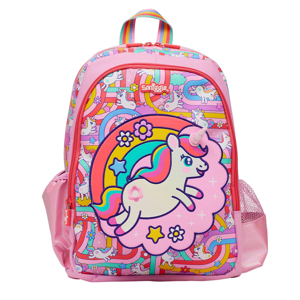 Smiggle Pink Blast Off Junior Character Backpack 14"