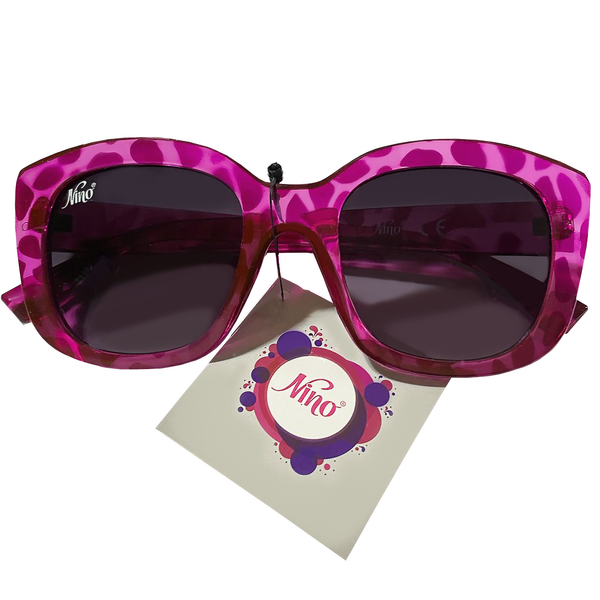 Cat Eye Pink Leopard Print Sunglasses