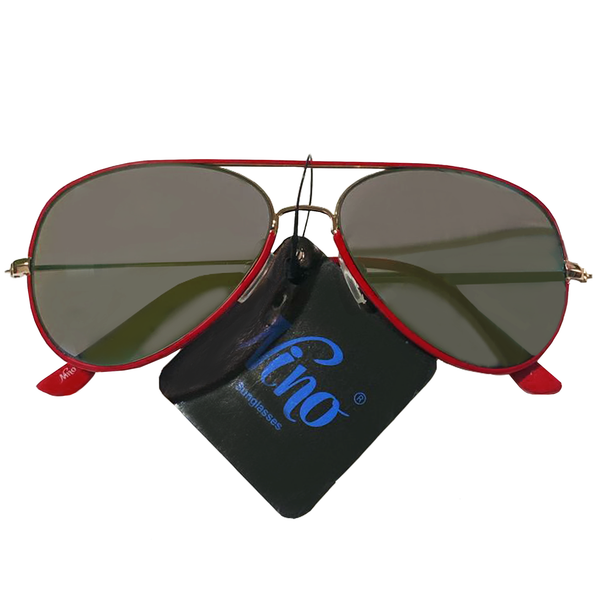 Red Aviator Sunglasses