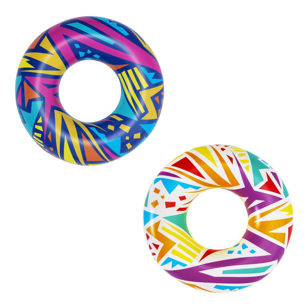 Bestway Geometric Swim Ring 107 CM (Assorted Color)