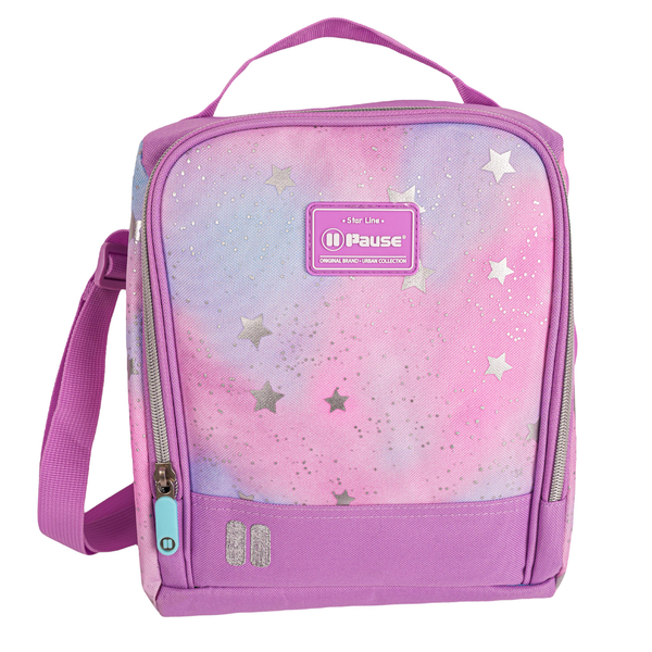 Silver Stars Galaxy Pause Insulated Lunch Bag