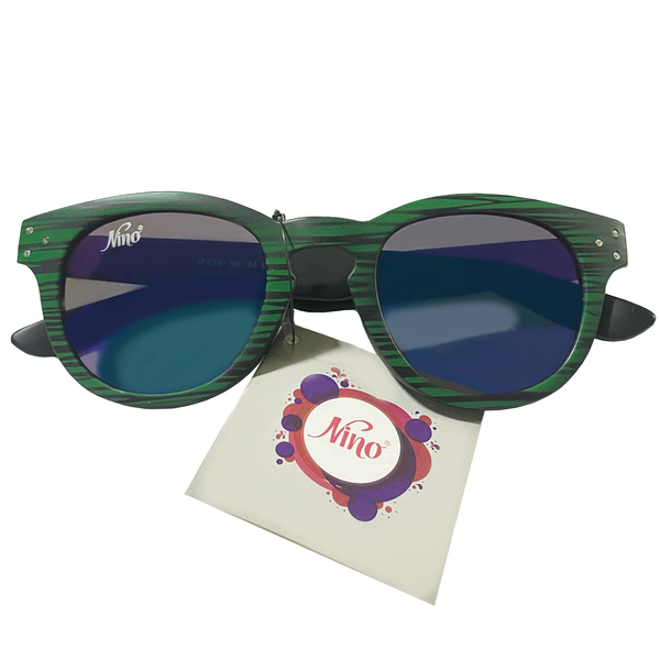 Forest Green Horizontals Matte Frame Sunglasses