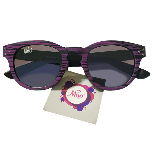 Violet Horizontals Matte Frame Sunglasses