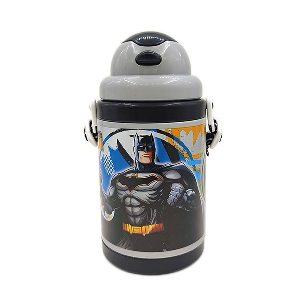 Batman Double Wall Bottle with Straw 460 ML