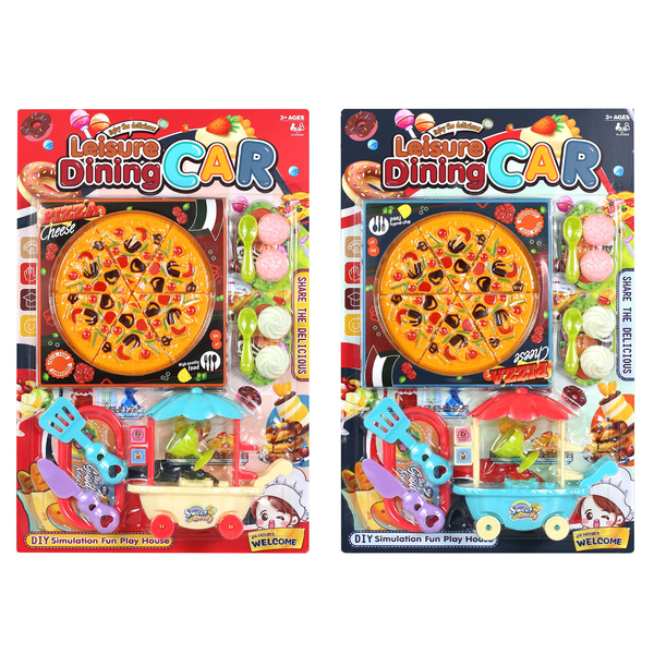 Leisure Dining Pizza Car on Blister Card (Assorted Design)