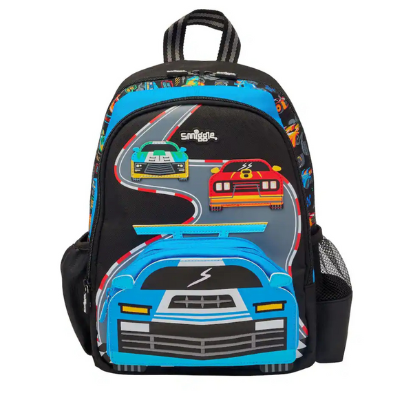 Smiggle Black Junior Curious Character Backpack 14"