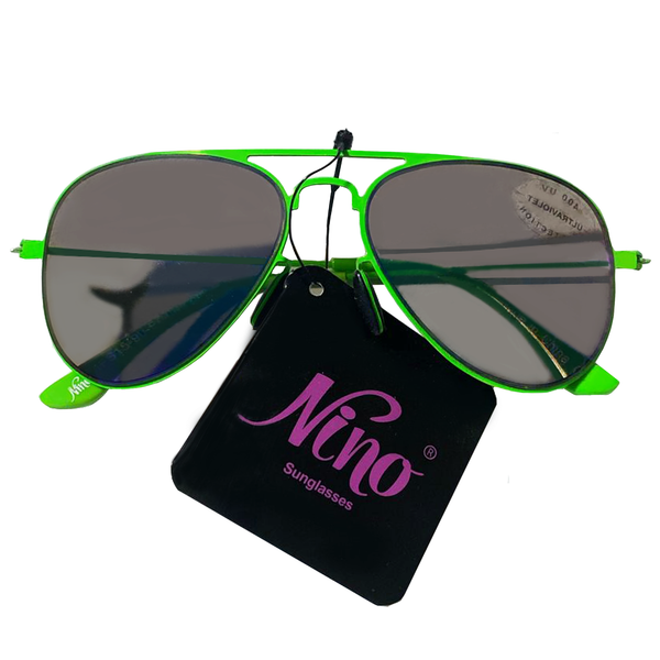 Neon Green Aviator Sunglasses