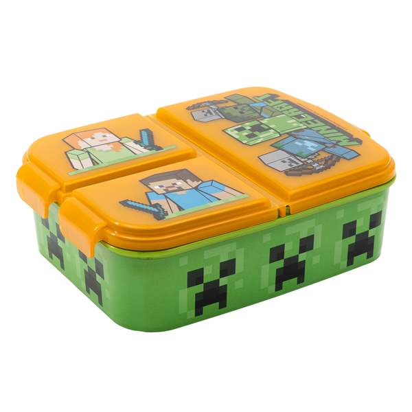 Stor Minecraft Multi-Compartment Sandwich Box