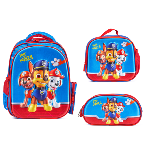 Paw Patrol Boys 3-in-1 School 3D Backpack Set