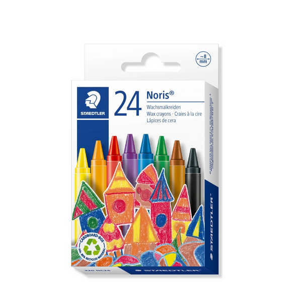 Staedtler Noris Wax Crayons - 24 Colors