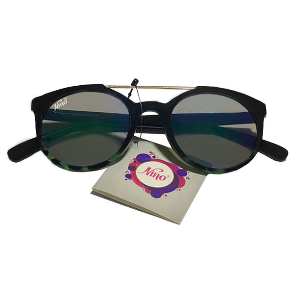 Green Brow Bar Mirror Lens Sunglasses