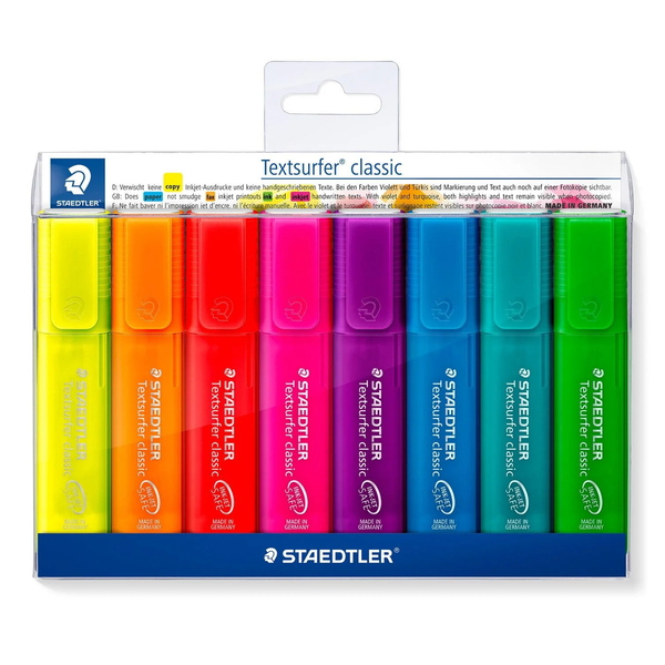 Staedtler Textsurfer Classic Set - 8 Colored Highlighters