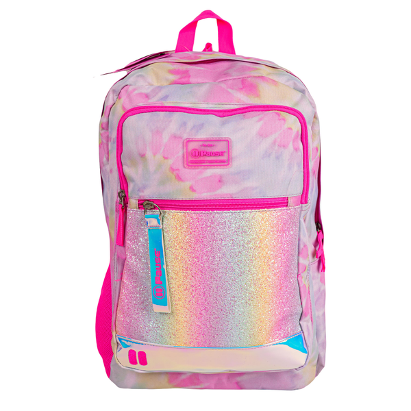 Glitter Tie Dye Pause Backpack 19"