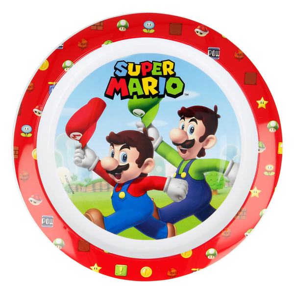 Stor Super Mario Kids Microwave-Safe Plate