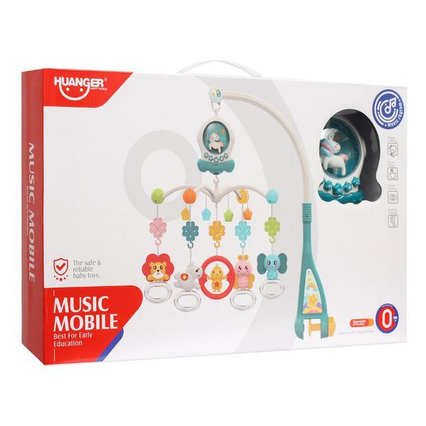 Huanger Unicorn Music Mobile with Light & Music (Blue)