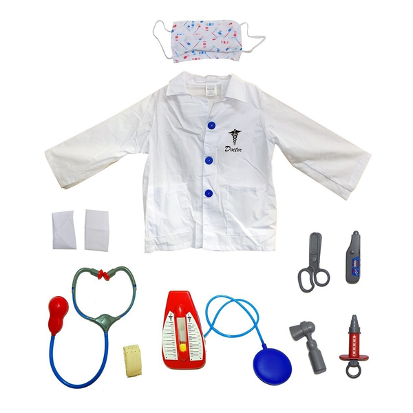 Doctor Unisex Costume with Accessories (3-7 Years)