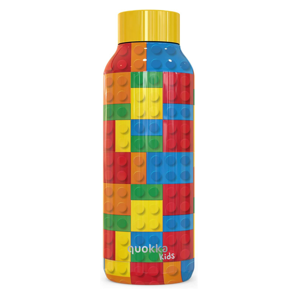 Quokka Kids Stainless Steel Bottle 510 ML - Colored Bricks