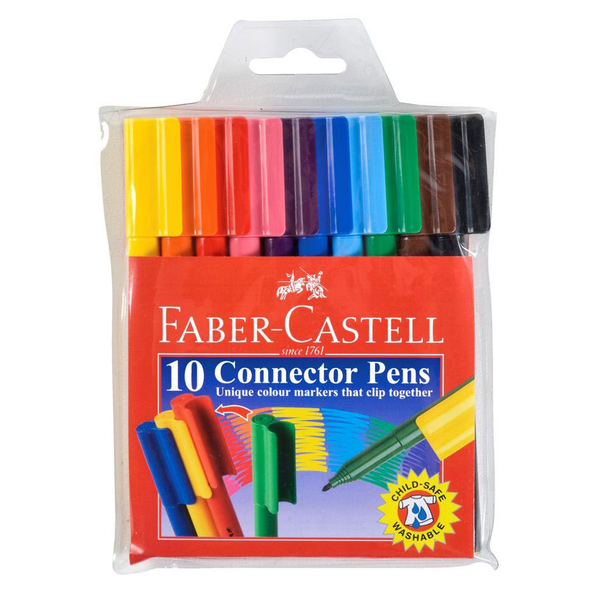 Faber-Castell Connector Pen Set - Pack of 10