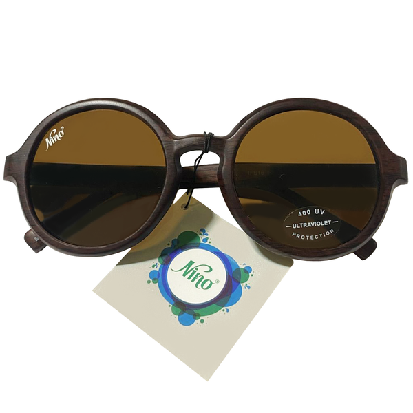 Brown Round Sunglasses