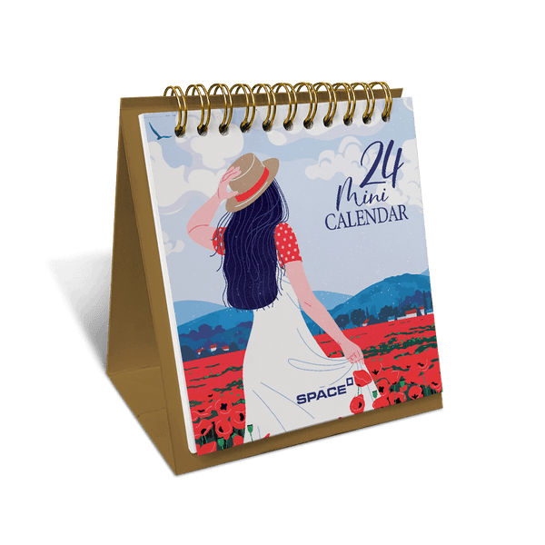 Happiness 2024 Mini Desk Calendar