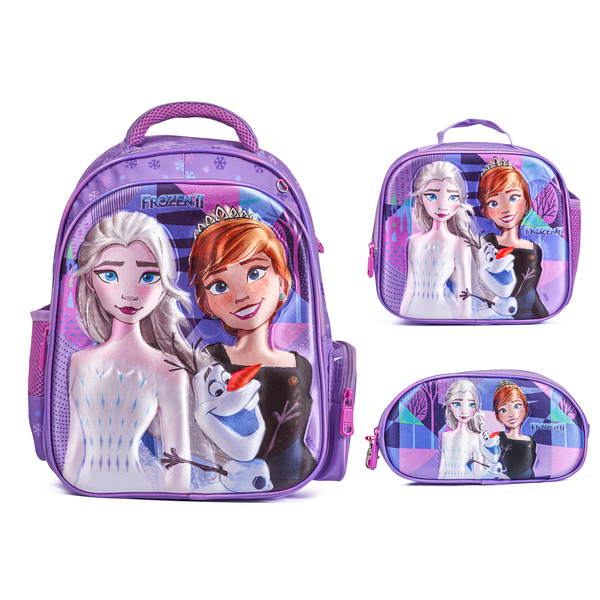 Frozen 3-in-1 School 3D Backpack Set