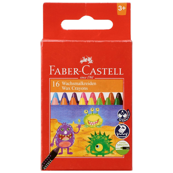 Faber-Castell Wax Crayons - Pack of 16