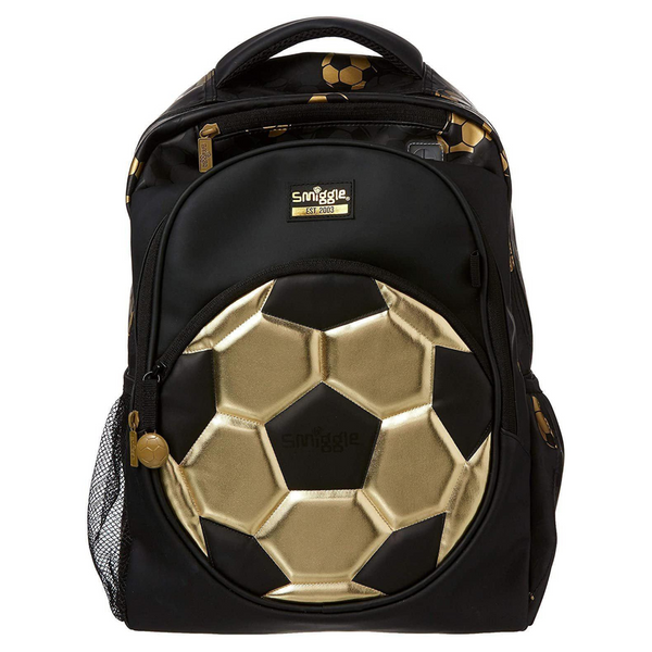 Smiggle Gold Soccer Classic Backpack 16"