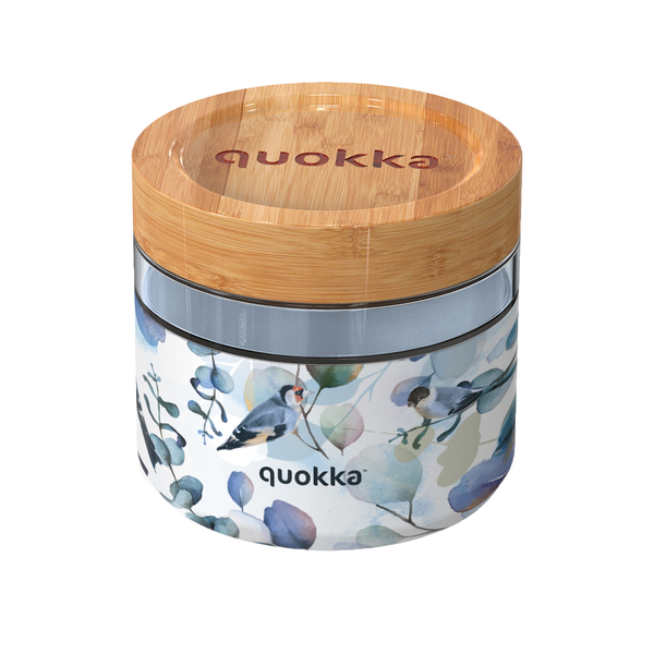 Quokka Glass Food Jar Blue Nature 820 ML - Deli Collection