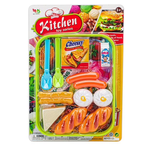 Kitchen Toy Series Breakfast Set on Blister Card