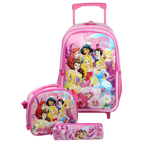 Princess 3-in-1 Trolley Bag School Set 18"