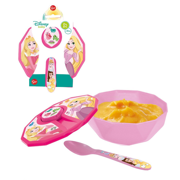 Princess Stor Toddler Bowl with Lid & Spoon