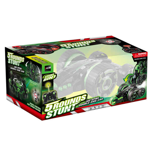 Stunt Double-Side 5 Wheel Car 360° Spins
