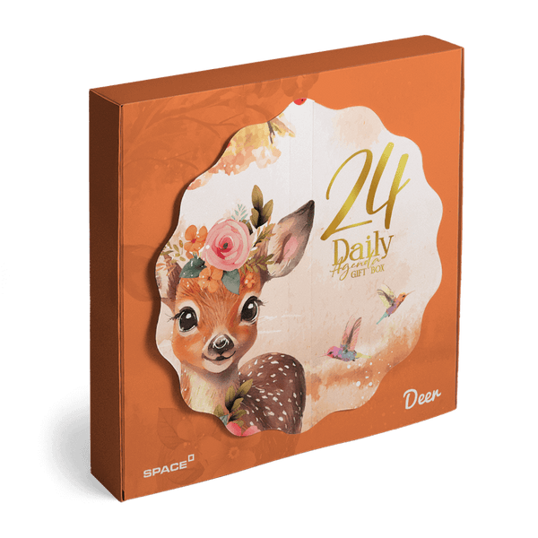 Deer 2024 Daily Agenda Gift Box Perfect Binding