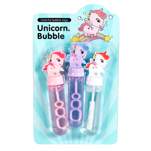 Unicorn Bubble Wand- 3 in a Pack