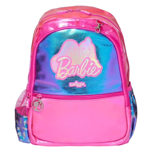 Smiggle Barbie Play And Go Junior Character Hoodie Backpack 14"