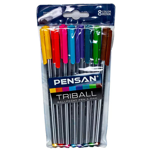 Pensan Triball Ballpoint pen 1.0 MM - 8 Colors