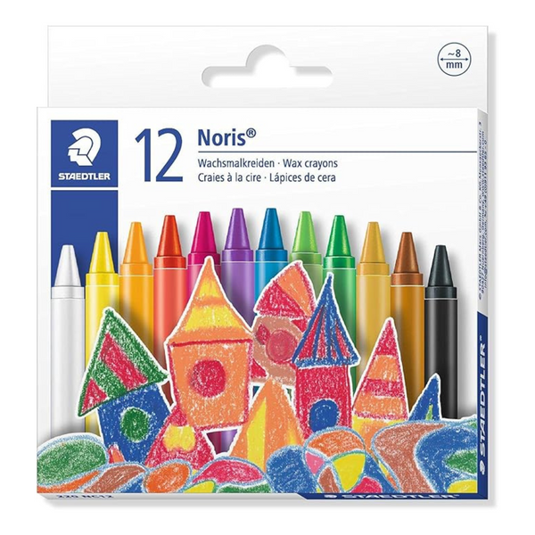 Staedtler Noris Wax Crayons - 12 Colors