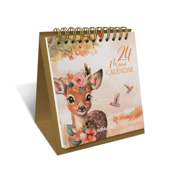 Deer 2024 Mini Desk Calendar