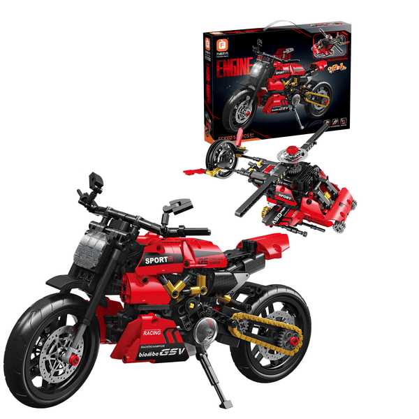 Engine Morph Assembly Motorcycle Toy (545 Pcs)