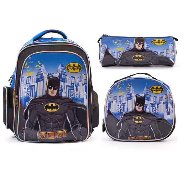 Batman 3-in-1 Boys' School Backpack Set