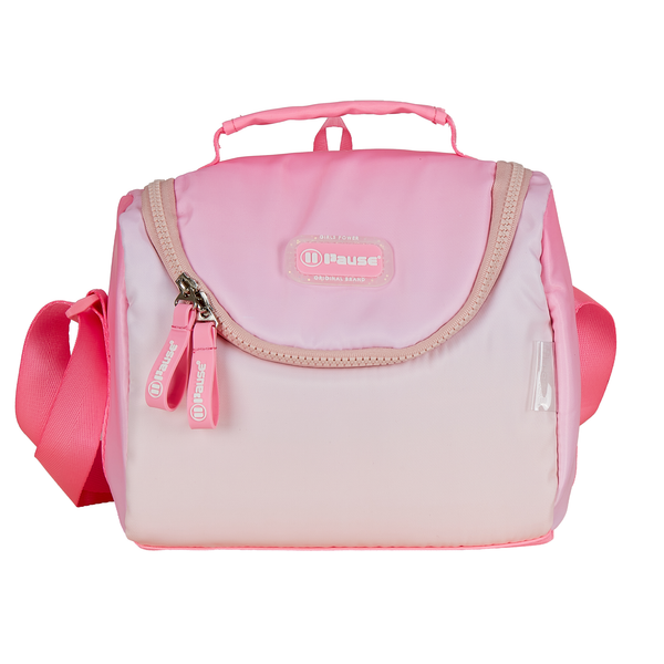 Pause Pink Cotton Candy Insulated Lunch Bag