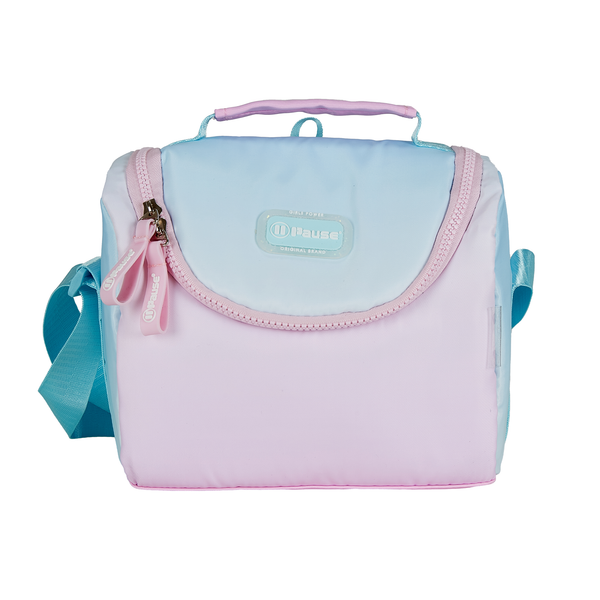 Pause Blue Cotton Candy Insulated Lunch Bag
