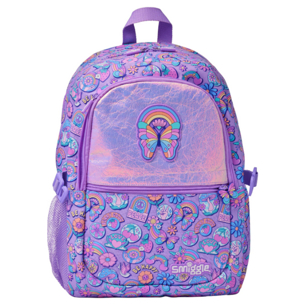 Smiggle Purple Limitless Classic Attach Backpack 16"