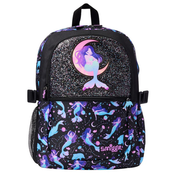 Smiggle Black Limitless Classic Attach Backpack 16"