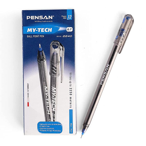 Pensan My-Tech Blue Ballpoint Pen 0.7 MM